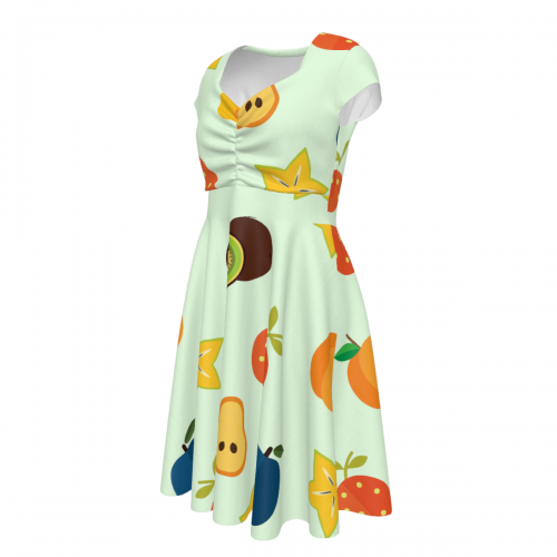 Women's Ruched Sweetheart Dress