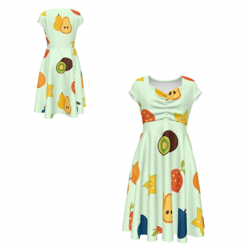Women's Ruched Sweetheart Dress