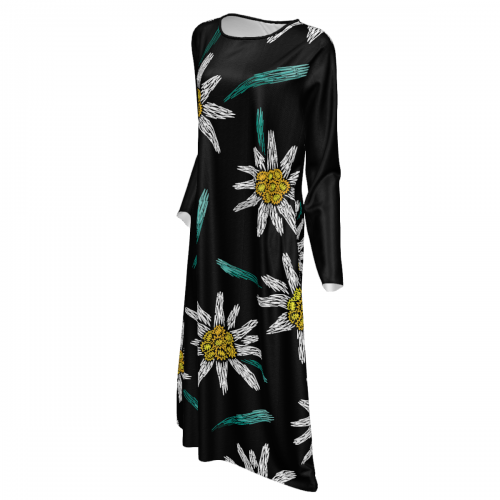 Women's Long Sleeve Dress with Pockets