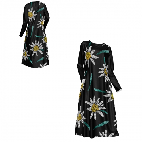 Women's Long Sleeve Dress with Pockets