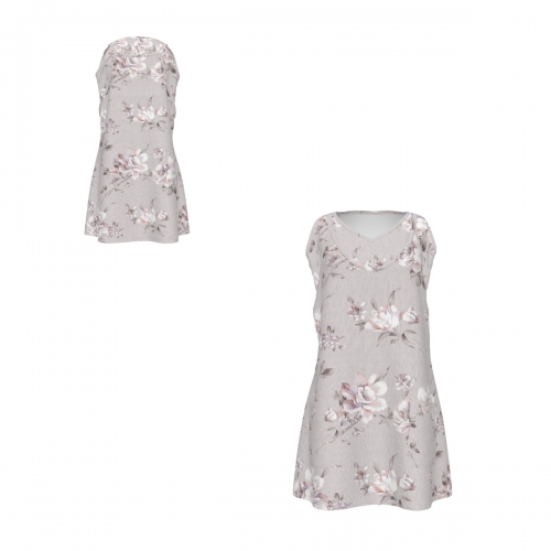Women's Sleeveless A-Line Dress with Pockets