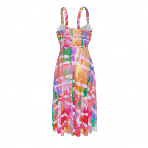 Women's High Waist Suspender Dress