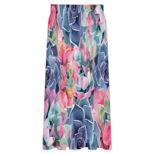 Women's High Waist Maxi Skirt