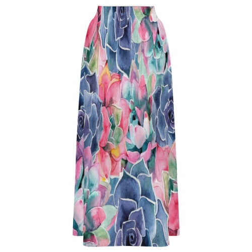 Women's High Waist Maxi Skirt