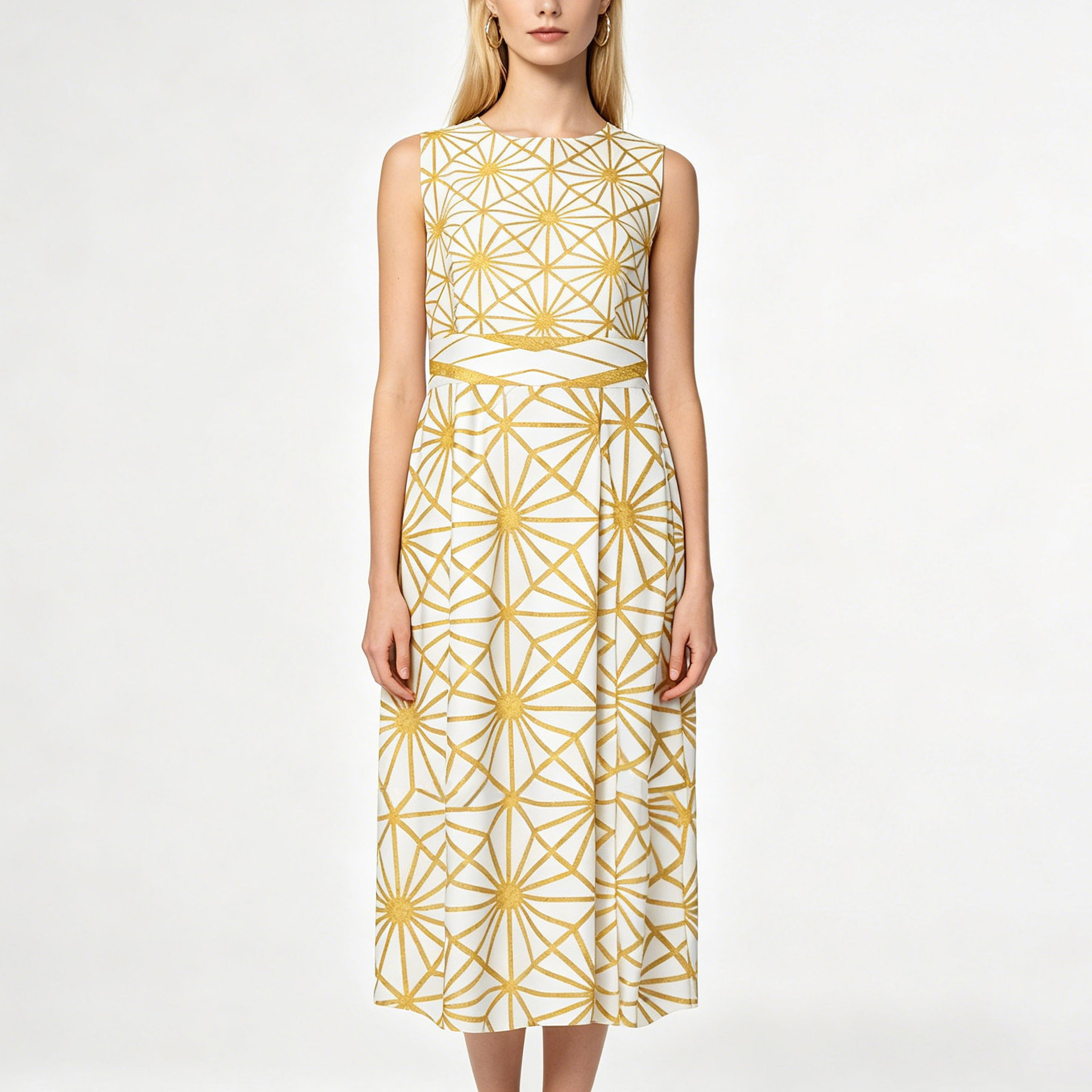 Sleeveless Maxi Dress with Back Zipper – custom color bridesmaid dress to match groomsmen suit