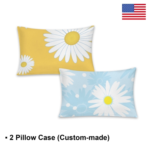Custom Pillow Case 30" x 20" ( 2-Pack ) | Ships from USA