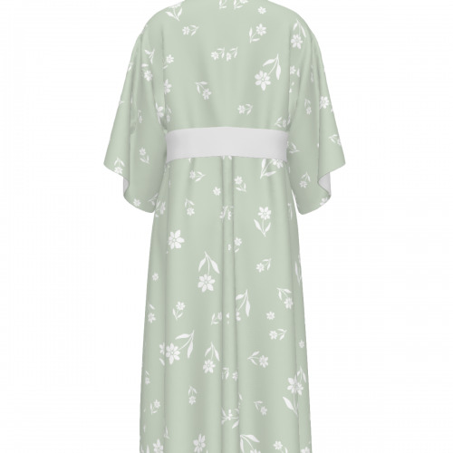 Women's Round Neck Medium Sleeve Ruched Dress
