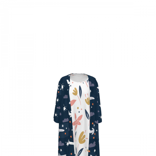 Women's 2-Piece Long Sleeve Dress & Cardigan Set