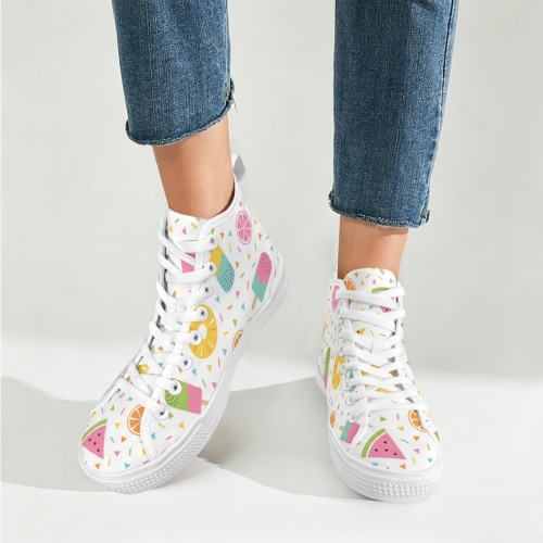 Women's New Vancouver High Top Canvas Shoes