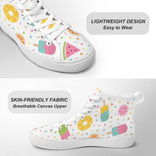 Women's New Vancouver High Top Canvas Shoes