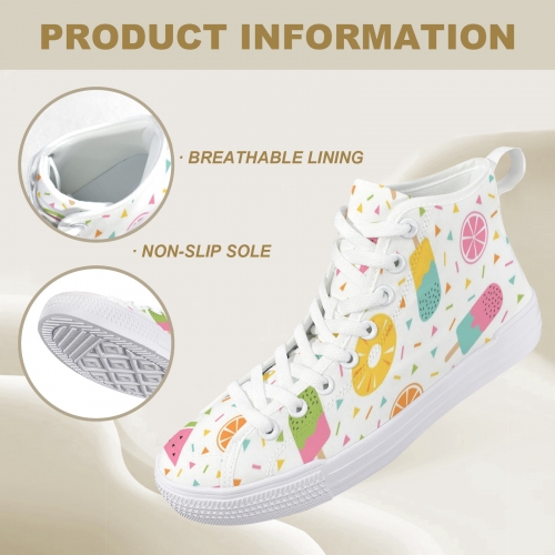 Women's New Vancouver High Top Canvas Shoes