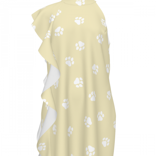 Women's Right-side Ruffle Sleeve Dress