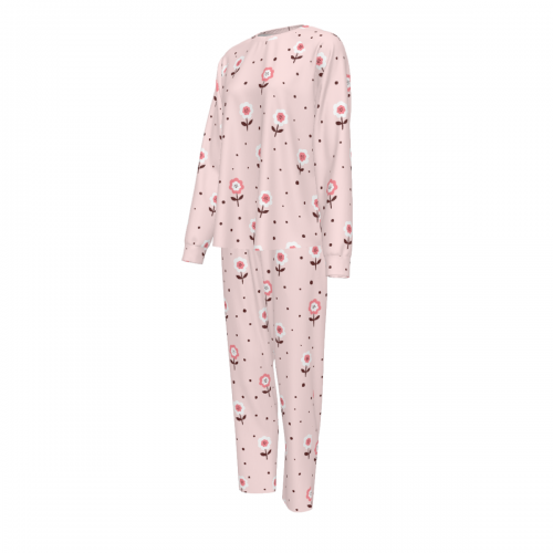 Women's Raglan Long Sleeve Pajama Set