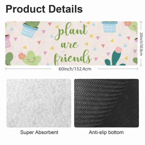 Custom Kitchen Mat 60" x 20" | Ships fromUSA