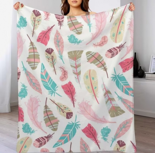 Custom Flannel Blanket 30" × 40" ( Double-Sided Print )