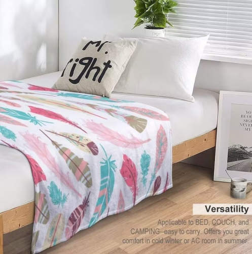 Custom Flannel Blanket 30" × 40" ( Double-Sided Print )