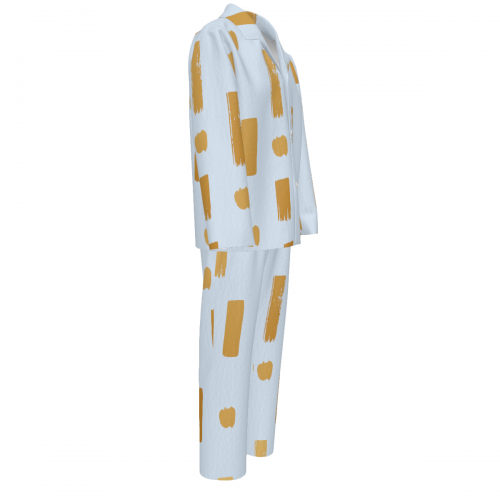 Long Kids' Pajamas without Pockets and Cuffs
