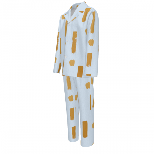 Long Kids' Pajamas without Pockets and Cuffs