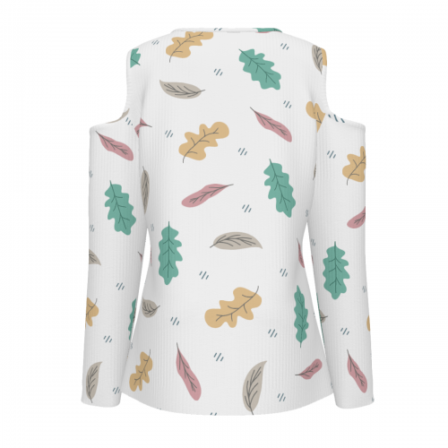 Women's Half Zip Cold Shoulder T-Shirt with Pockets
