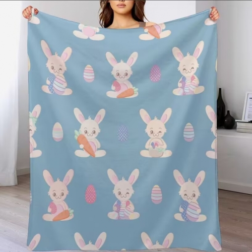 Custom Flannel Blanket 50" × 60" ( Double-Sided Print )