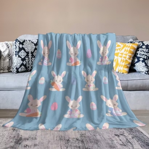 Custom Flannel Blanket 50" × 60" ( Double-Sided Print )