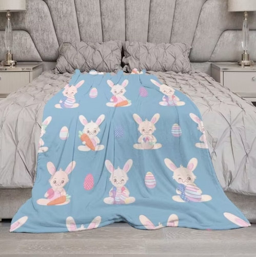 Custom Flannel Blanket 50" × 60" ( Double-Sided Print )