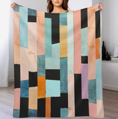 Custom Flannel Blanket 40" × 50" ( Double-Sided Print )