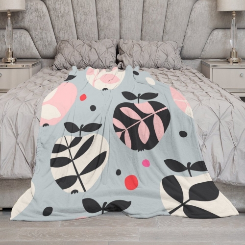 Custom Flannel Blanket 60" × 80" ( Double-Sided Print )