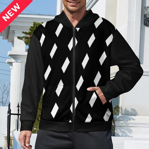 Custom Men's Full-Zip Hoodie