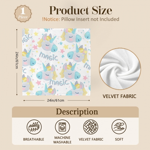 Envelope Pillow Case 24" x 24" (Two-Sided Print) | Ships from USA