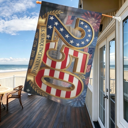 Cotton Linen House Flag 36" x 60" (Two Sides) | Ships from USA