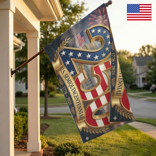 Cotton Linen House Flag 36" x 60" (Two Sides) | Ships from USA