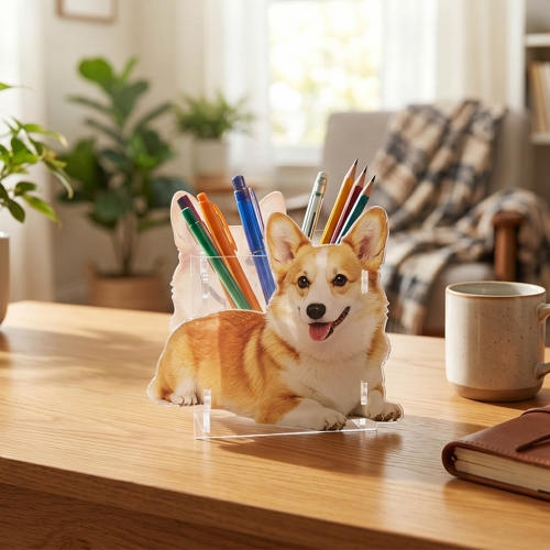 Custom Shaped Acrylic Pen Holder
