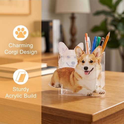 Custom Shaped Acrylic Pen Holder