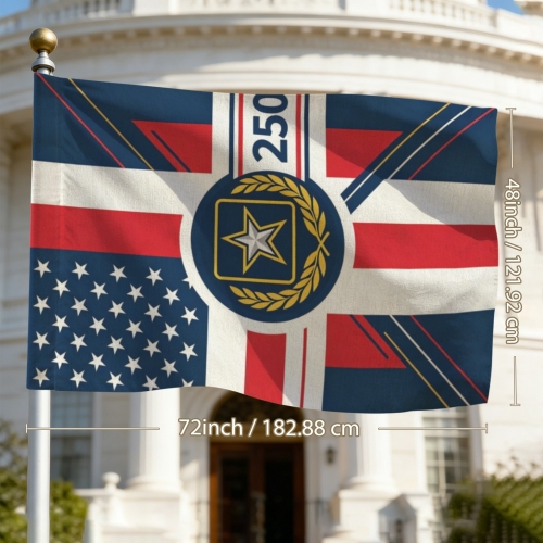 Cotton Linen House Flag 48" x 72" (Two Sides) | Ships from USA