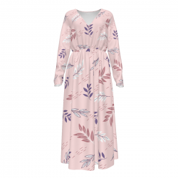 Women's Long-sleeved V-neck Dress