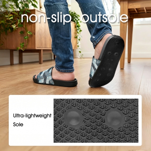 Custom Men's One-piece Slippers