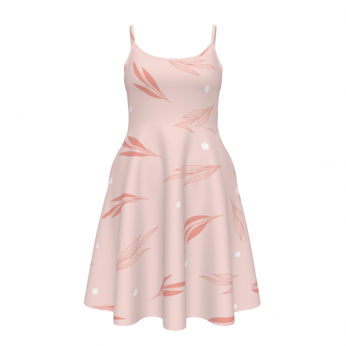 Women's Spaghetti Strap Dress With Pockets