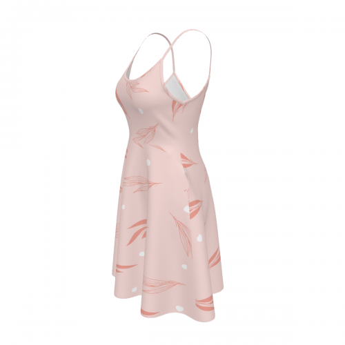 Women's Spaghetti Strap Dress With Pockets