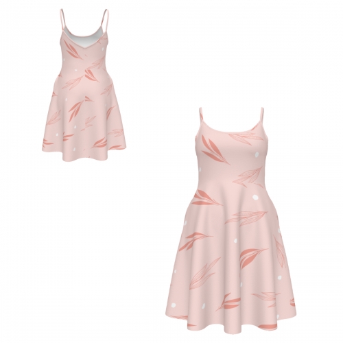Women's Spaghetti Strap Dress With Pockets