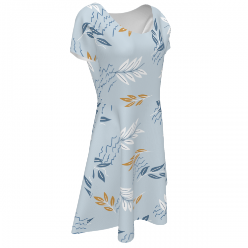 Women's Short Sleeve Round Neck Dress