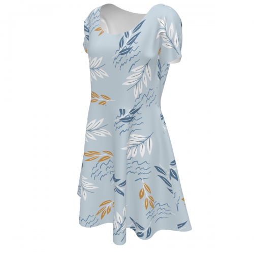 Women's Short Sleeve Round Neck Dress