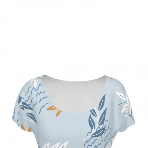 Women's Short Sleeve Round Neck Dress