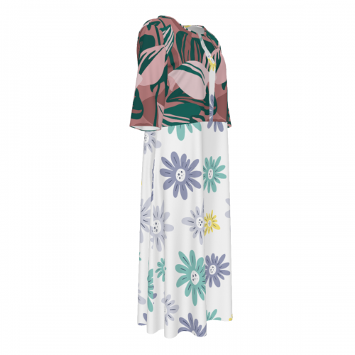 Women's Cardigan & Maxi Dress Two-Piece Set