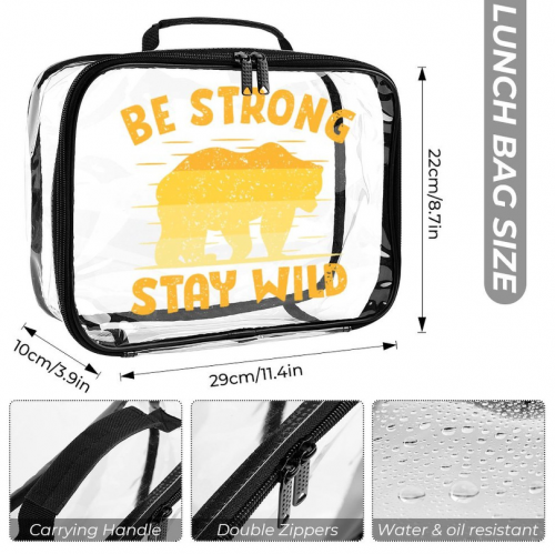 3-Piece Clear Backpack Set