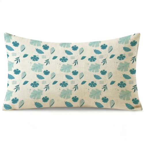 Linen Pillow Case 20" x 12" (One Side) | Ships from USA