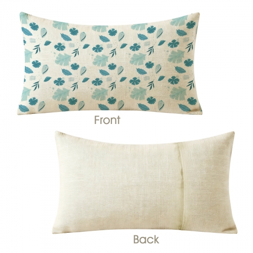 Linen Pillow Case 20" x 12" (One Side) | Ships from USA