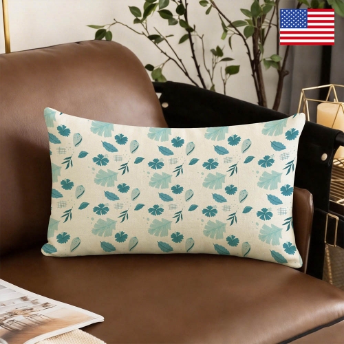 Linen Pillow Case 20" x 12" (One Side) | Ships from USA
