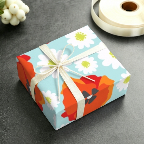 Gift Wrapping Paper-Coated Paper 45.3" x 17.3" (1 Roll)