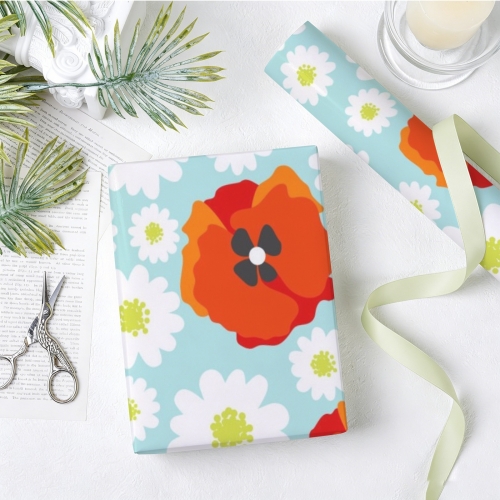 Gift Wrapping Paper-Coated Paper 45.3" x 17.3" (1 Roll)